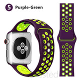 Silicone Strap For Apple Watch band 44mm 40mm 45mm 41mm 38mm 42mm 44 42 38 40 45 mm watchband bracelet iWatch serie 3 4 5 6 se 7