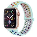 Silicone Strap For Apple Watch band 44mm 40mm 45mm 41mm 38mm 42mm 44 42 38 40 45 mm watchband bracelet iWatch serie 3 4 5 6 se 7