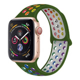 Silicone Strap For Apple Watch band 44mm 40mm 45mm 41mm 38mm 42mm 44 42 38 40 45 mm watchband bracelet iWatch serie 3 4 5 6 se 7