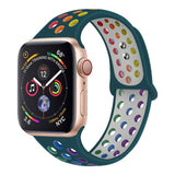 Silicone Strap For Apple Watch band 44mm 40mm 45mm 41mm 38mm 42mm 44 42 38 40 45 mm watchband bracelet iWatch serie 3 4 5 6 se 7