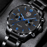 reloj hombre 2022 Fashion Mens Watches Luxury Men Business Stainless Steel Quartz Watch Leather Luminous Clock relogio masculino