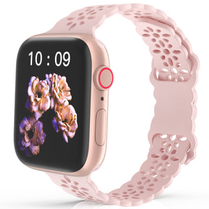 Silicone Strap For Apple Watch band 44mm 40mm 45mm 41mm 38mm 42mm 44 42 38 40 45 mm watchband bracelet iWatch serie 3 4 5 6 se 7