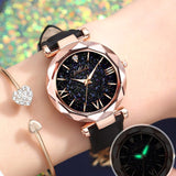 2022 Women Watch Fashion Stars Luminous Charming Little Point Frosted Belt Watch Dotted with Roman Scale Luxury Women Casual