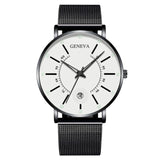 Men Watches 2022 Luxury Fashion Mens Business Watch Ultra Thin Thin Stainless Steel Mesh Belt Quartz Wrist Watch reloj hombre