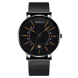 Men Watches 2022 Luxury Fashion Mens Business Watch Ultra Thin Thin Stainless Steel Mesh Belt Quartz Wrist Watch reloj hombre