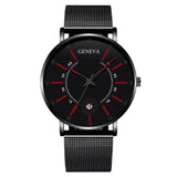 Men Watches 2022 Luxury Fashion Mens Business Watch Ultra Thin Thin Stainless Steel Mesh Belt Quartz Wrist Watch reloj hombre