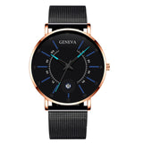 Men Watches 2022 Luxury Fashion Mens Business Watch Ultra Thin Thin Stainless Steel Mesh Belt Quartz Wrist Watch reloj hombre