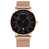 Men Watches 2022 Luxury Fashion Mens Business Watch Ultra Thin Thin Stainless Steel Mesh Belt Quartz Wrist Watch reloj hombre