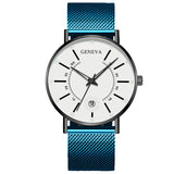 Men Watches 2022 Luxury Fashion Mens Business Watch Ultra Thin Thin Stainless Steel Mesh Belt Quartz Wrist Watch reloj hombre