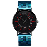 Men Watches 2022 Luxury Fashion Mens Business Watch Ultra Thin Thin Stainless Steel Mesh Belt Quartz Wrist Watch reloj hombre