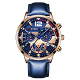 2022 Fashion Mens Watches Luxury Business Quartz Wristwatch Calendar Date Luminous Clock Male Casual Sports Leather Watch